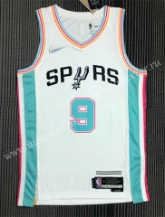 21-22 City Version NBA San Antonio Spurs White #9 Jersey-311