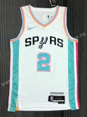21-22 City Version NBA San Antonio Spurs White #2 Jersey-311
