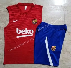 2021-22 Barcelona  Red Soccer Vest-815
