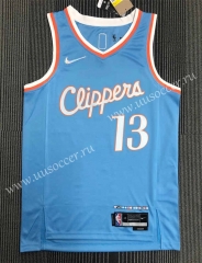 21-22 City Version NBA Los Angeles Clippers Blue#13 Jersey-311