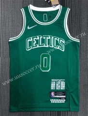 75th Anniversary Retro Edition NBA Boston Celtics Green  #0 Jersey-311