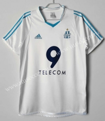 Retro Version Olympique de Marseille Home White Thailand Soccer Jersey AAA-c1046