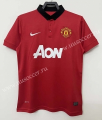 13-14 Retro Version Manchester United  Home Red Thailand Soccer Jersey AAA-811