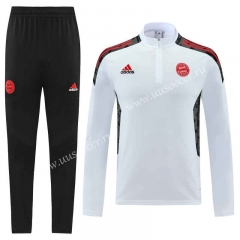 2021-2022 Bayern München White Thailand Tracksuit Uniform-LH