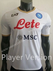 Player version 2021-2022 Napoli Away White Thailand Soccer Jersey AAA-518