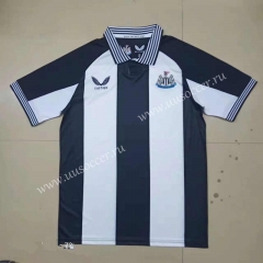 Retro version Newcastle United Black&White Thailand Soccer Jersey AAA-HR