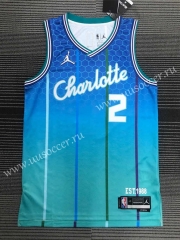 21-22 City Version NBA Charlotte Hornets Blue #2 Jersey-311