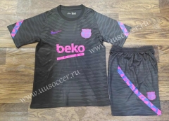 2021-2022 Barcelona Black Soccer Uniform-709