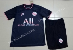 2021-2022 Paris SG Black  Soccer Uniform-718