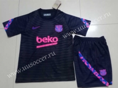 2021-2022 Barcelona Black Soccer Uniform-718