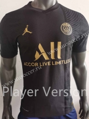 Player version 2021-2022  special edition Paris SG  Black  Thailand Training Soccer Jersey AAA