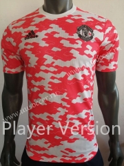 Player Version 2021-2022  Manchester United Red  Thailand Soccer Jersey AAA