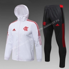 2021-22 Flamengo White Wind Coat uniform With Hat-815