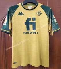 2021-2022 Real Betis 2nd Away Yellow Thailand Soccer Jersey-7T