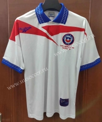 1998 Chile Away White Thailand Soccer Jersey-7T