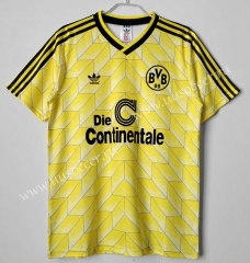1988Retro Version Borussia Dortmund Home Yellow Thailand Soccer Jersey AAA-c1046
