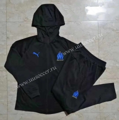 2021-2022  Olympique de Marseille Black Thailand Soccer Jacket Uniform-815
