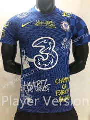 Player version Champion Edition 2021-22 Chelsea Home Blue  Thailand Soccer Jersey AAA-2016