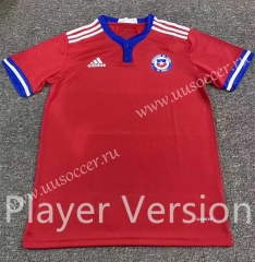 Player version 21-22 Chile Home Red Thailand Soccer Jersey-2016