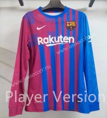 Player version 2021-2022 Barcelona Home Red&Blue Thailand LS Soccer Jersey AAA-2016