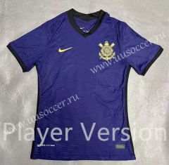Player version 2021-2022 Corinthians 2nd Away Purple  Thailand Soccer Jersey AAA-2016