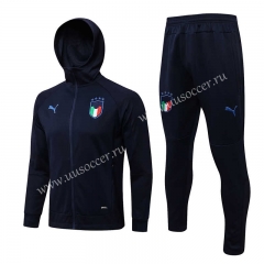2021-2022 Italy  Royal Blue Thailand Soccer Jacket Uniform-815