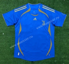 2021-2022 Juventus Blue Thailand Soccer Training Jersey AAA-416