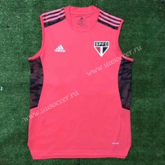 2021-22 São Paulo FC Red Thailand Soccer Training Vest-416
