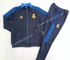 2021-2022 Real Madrid Black Soccer Jacket Uniform-GDP