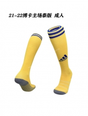 21-22 Boca Juniors Home  Yellow  Soccer Socks