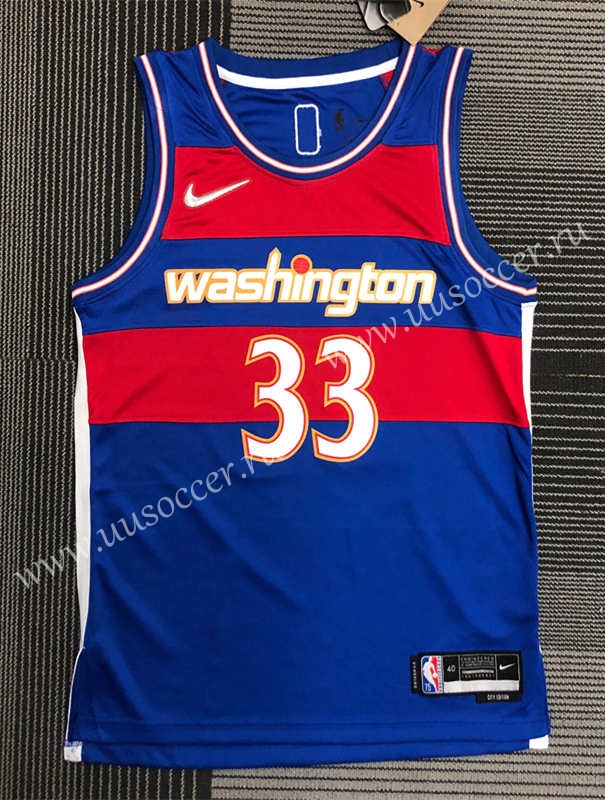 2022 City Version NBA Washington Wizards Blue #33 Jersey-311,Washington  Wizards