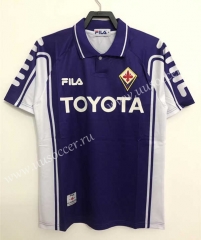 99-00 Retro Version Fiorentina Home Purple Thailand Soccer Jersey AAA-811