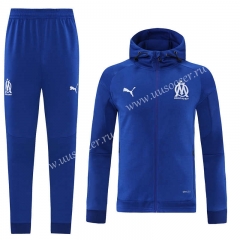 2021-2022  Olympique de Marseille Cai Blue Thailand Soccer Jacket Uniform-LH