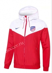 21-22 Atletico Madrid Red&White Thailand Wind Coat With Hat-GDP