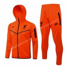 2021-22 Liverpool Orange  Uniform With Hat-815