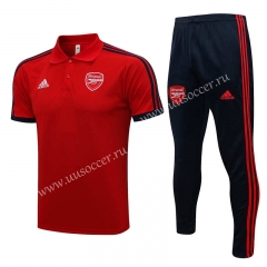 2021-2022  Arsenal Red Thailand Polo Uniform-815