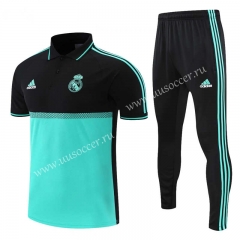 2021-2022 Real Madrid Black&Green  Thailand Polo Uniform-CS