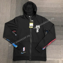 Player version 21-22 Brooklyn Nets Black With Hat Jacket Appearance clothes-311