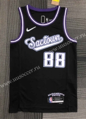 2022 CIty Version NBA Sacramentos Kings Black  #88 Jersey-311