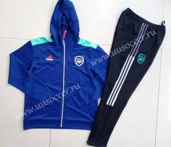 2021-2022 Arsenal Blue Thailand Soccer Jacket Uniform-GDP