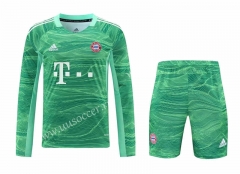 2021-2022 Bayern München Goalkeeper Green LS Thailand Soccer Uniform-418