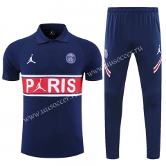 2021-2022 Psg Royal Blue Thailand Polo Uniform-CS