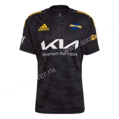 2022 Hurricane Away Black Rugby Shirt
