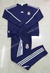 2021-2022 Real Madrid Royal Blue Thailand Tracksuit Uniform-411