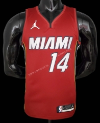 NBA Miami Heat Jordan Red  #14  Jersey-609