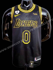 NBA Lakers Black  #0  Jersey-609