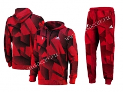 22-23 Manchester United Red fleece Tracksuit Uniform-CS
