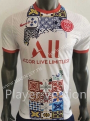Player Version  Special edition 2021-22 Paris SG  White Thailand Soccer Jersey AAA-518