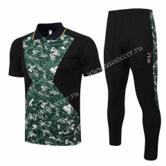 2021-22 Manchester City Dark Green Thailand Polo Uniform-CS