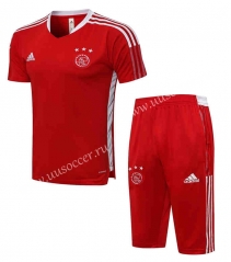 2021-2022 Ajax Red short sleeve Soccer Tracksuit Uniform-815